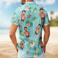 Custom Funny Face – Personalized Photo Hawaiian Shirt
