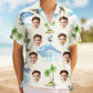 Custom Photo Cruising Pattern – Personalized Hawaiian Shirt
