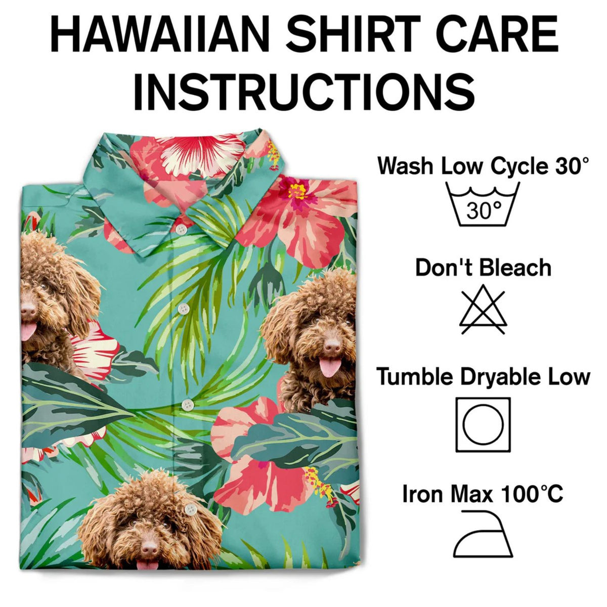 Custom Photo Human & Pet Faces Gift for Men & Women, Dog & Cat Lovers – Personalized Hawaiian Shirt