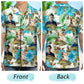 Custom Photo Human & Pet Faces Gift for Men & Women, Dog & Cat Lovers – Personalized Hawaiian Shirt