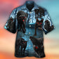 Halloween Black Cat Spooky Art – Hawaiian Shirt