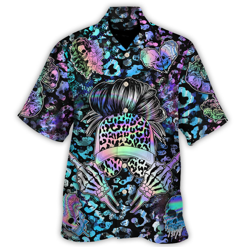 Skull Sorry I Didn't Mean To Give You The Wrong Impression Let Me Clarify I'm The Wrong B To Mess With - Hawaiian Shirt