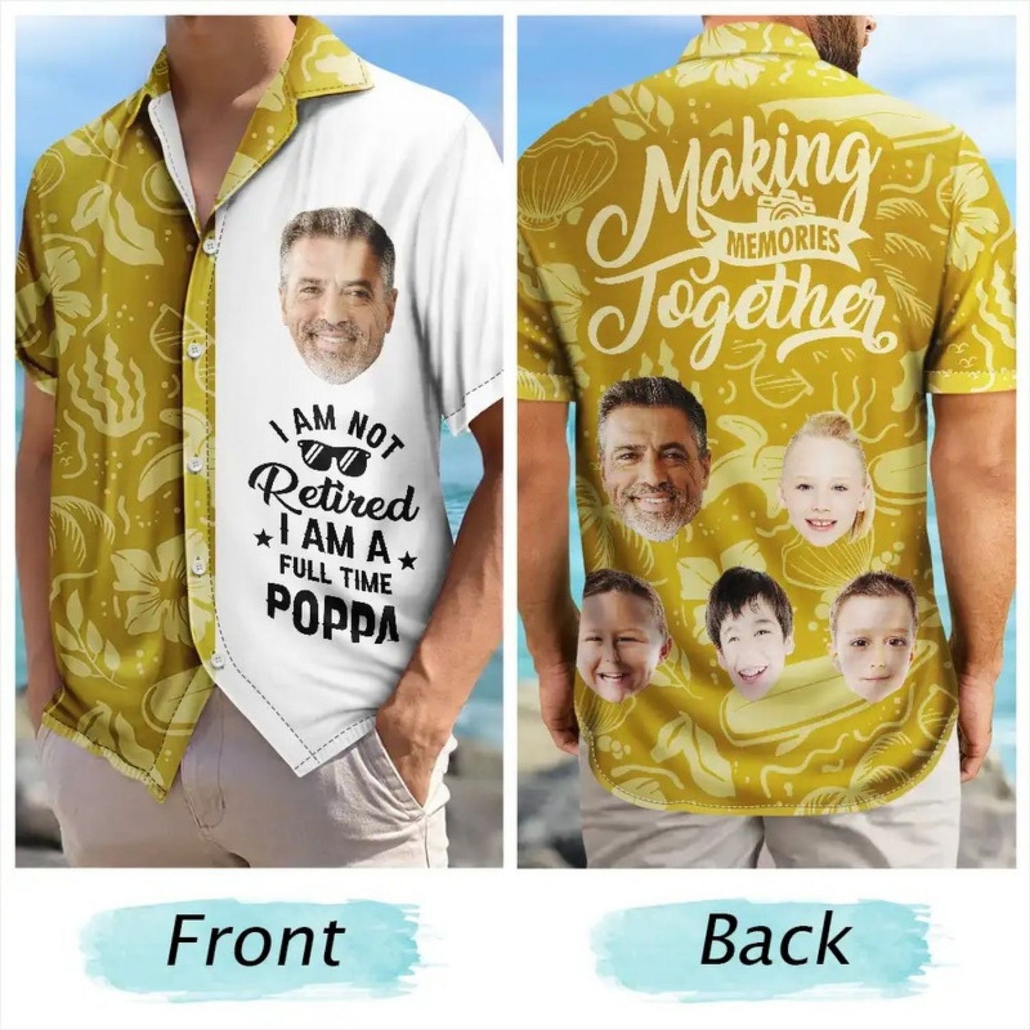 Funny Retirement Gift Shirt – Custom Photo I'm Not Retired - Personalized Hawaiian Shirt
