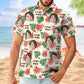 Custom Hawaiian Shirt – I Love My Wife, Personalized Photo Vacation Aloha Shirt