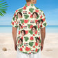 Custom Hawaiian Shirt – I Love My Wife, Personalized Photo Vacation Aloha Shirt