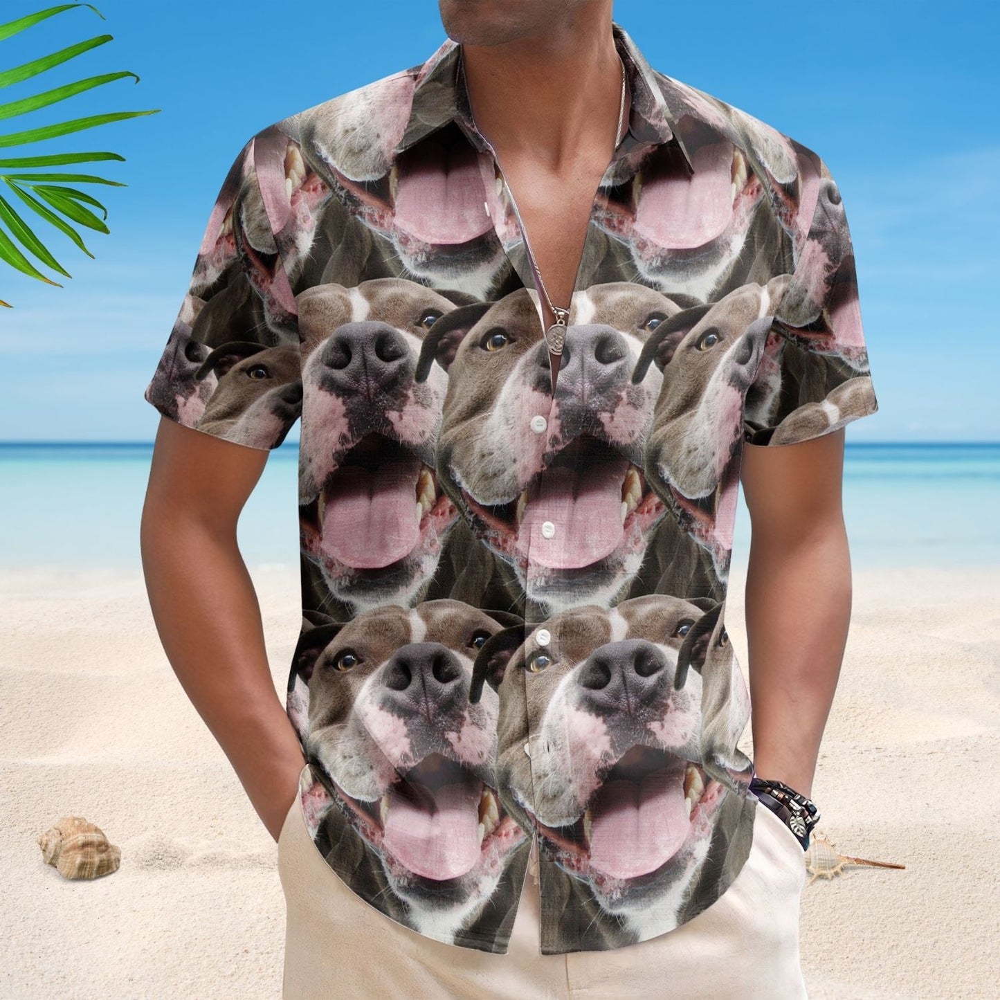 Unique Aloha Shirt - Custom Face Funny Summer For Dog Lovers Personalized Photo Hawaiian Shirt