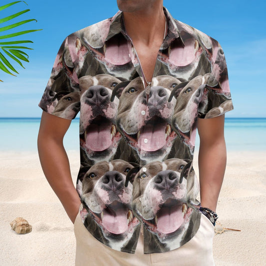 Unique Aloha Shirt - Custom Face Funny Summer For Dog Lovers Personalized Photo Hawaiian Shirt