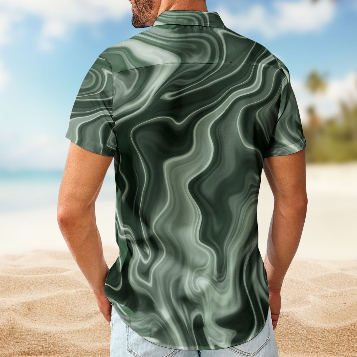Personalized Fishing Aloha Shirt – Custom Photo Fishing Bass Fish For Men - Custom Photo Hawaiian Shirt