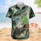 Personalized Fishing Aloha Shirt – Custom Photo Fishing Bass Fish For Men - Custom Photo Hawaiian Shirt