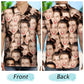 Custom Aloha Shirt – Custom Photo Funny Family Pet Face Pattern - Personalized Hawaiian Shirt