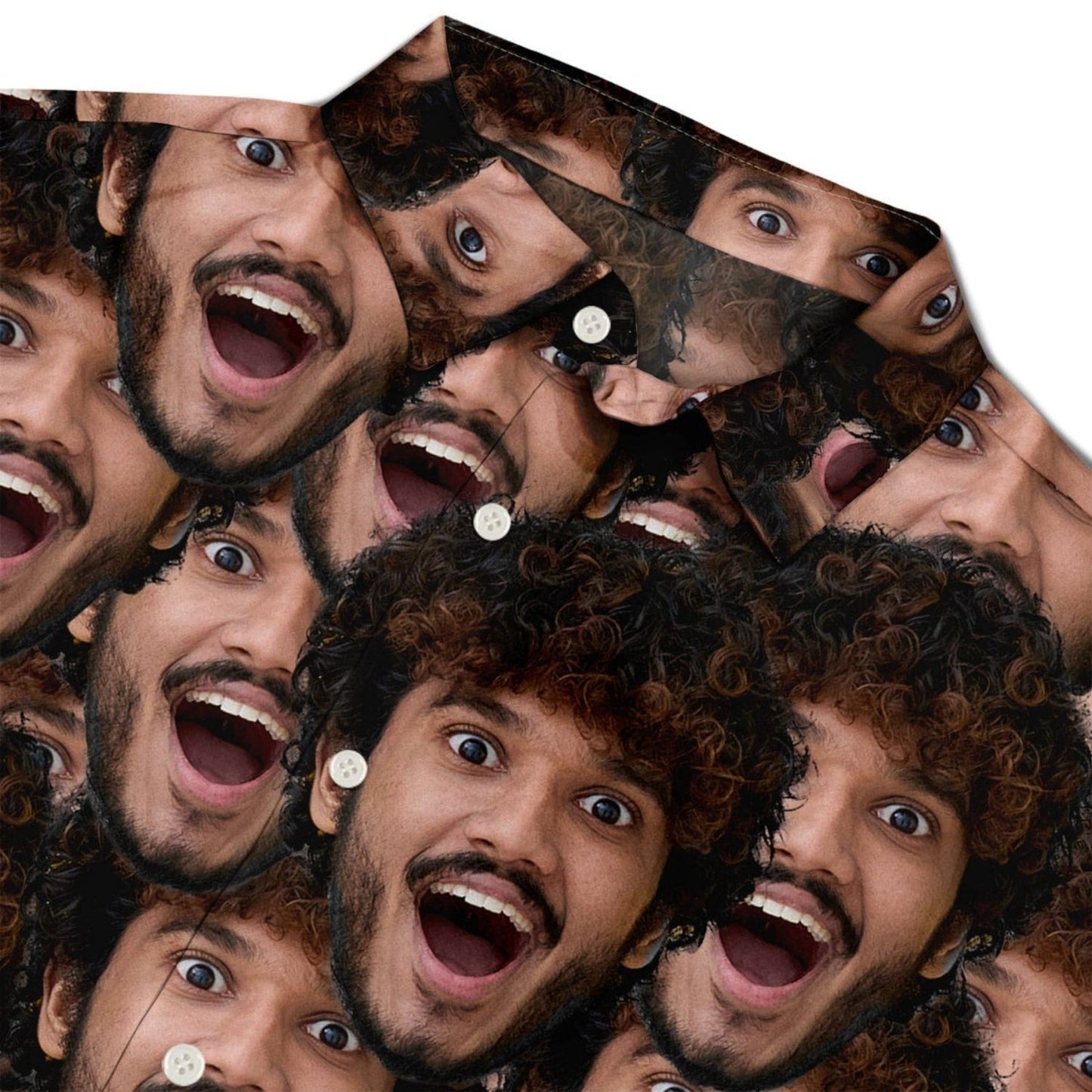 Custom Aloha Shirt – Custom Photo Funny Family Pet Face Pattern - Personalized Hawaiian Shirt