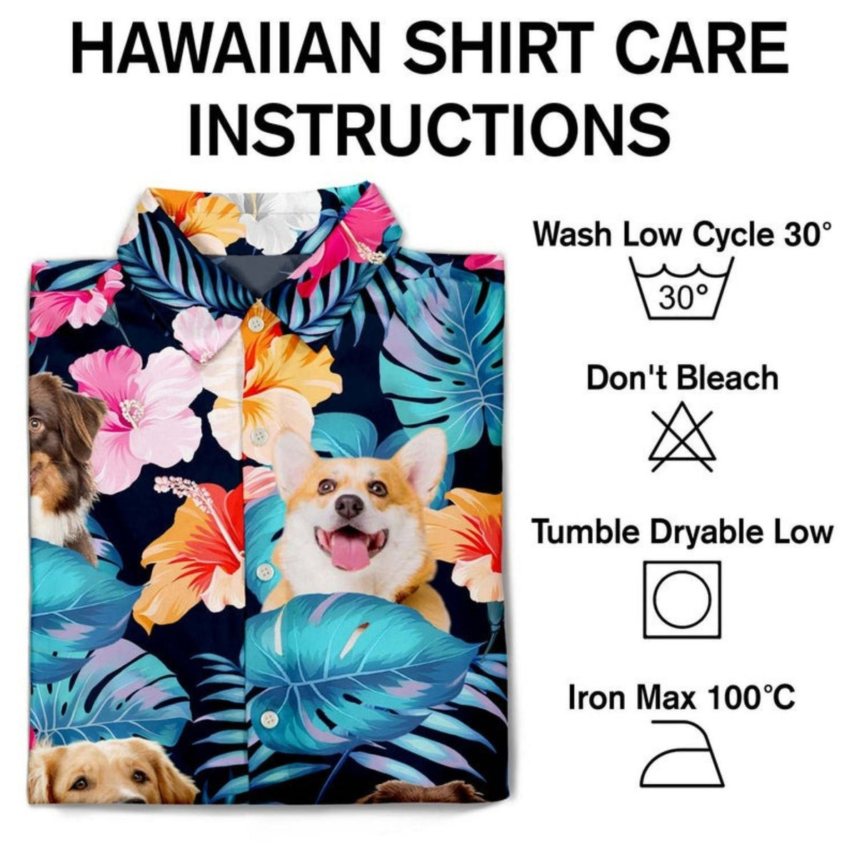 Tropical Beach Style Custom Photo Funny Family Pet - Gift For Men, Dog And Cat Lovers - Personalized Custom Hawaiian Shirt