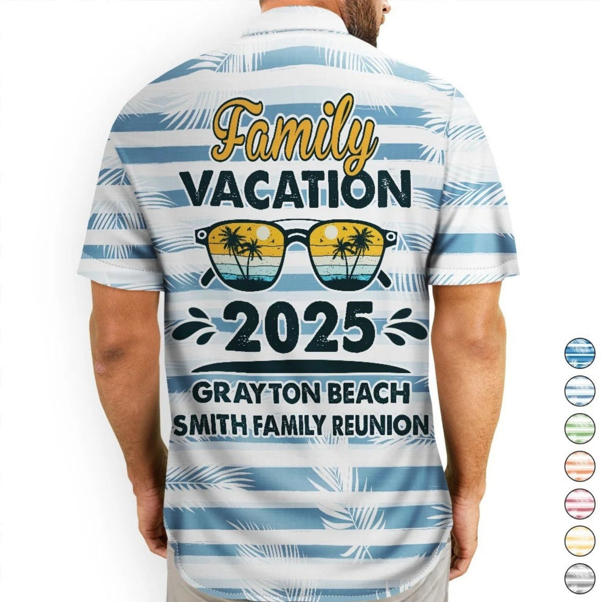 Tropical Beach Style Custom Photo Funny Face Shirt – Bestie Family Vacation - Personalized Hawaiian Shirt