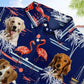 Tropical Beach Style Vacation Shirt – Custom Photo Pets Kids And More Tropical Flamingo - Personalized Hawaiian Shirt