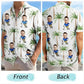 Golf Lovers Funny Art Shirt – Custom Photo Personalized Hawaiian Shirt
