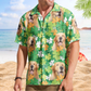 Happy St Patrick’s Day with Pet Photo - Custom Personalized Hawaiian Shirt