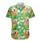 Happy St Patrick’s Day with Pet Photo - Custom Personalized Hawaiian Shirt