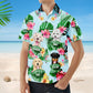 Dog Dad Cat Dad Pet Lovers Tropical Summer - Custom Personalized Hawaiian Shirt