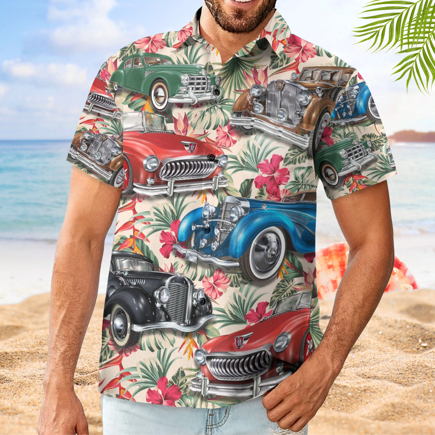 Car Lovers - Custom Personalized Photo Hawaiian Shirt