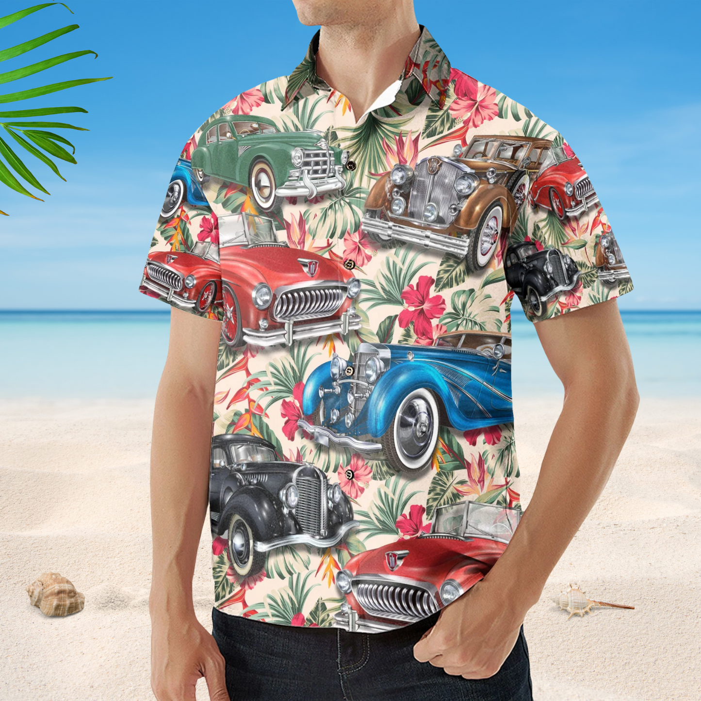 Car Lovers - Custom Personalized Photo Hawaiian Shirt