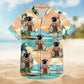 Custom Photo Funny Family Pet Face Tropical Island Gift for Pet Lovers – Personalized Hawaiian Shirt