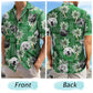 Custom Photo Pets, Kids & More Vintage Palm Trees – Personalized Hawaiian Shirt