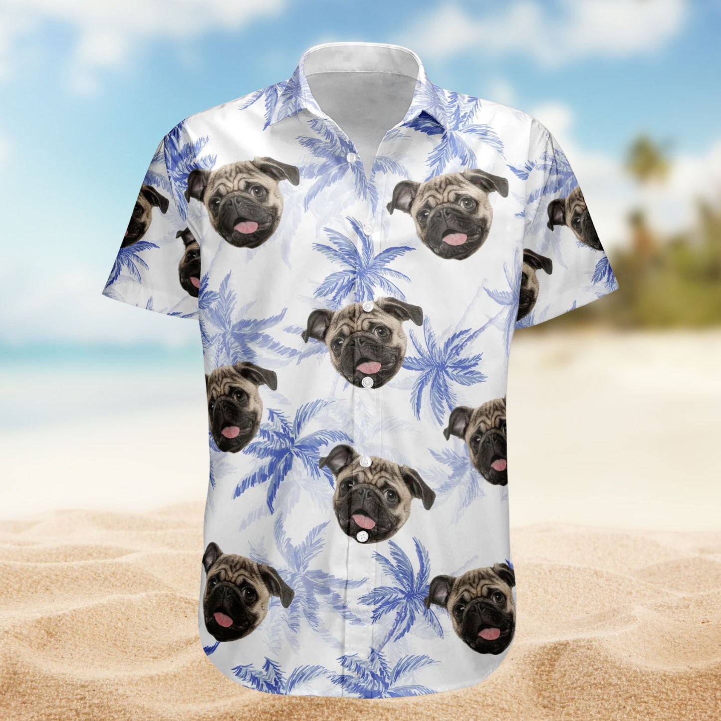 Funny Pet Face – Personalized Photo Hawaiian Shirt