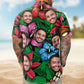 Custom Photo Funny Pet Family & Friends Tiki Bar – Custom Photo Hawaiian Shirts