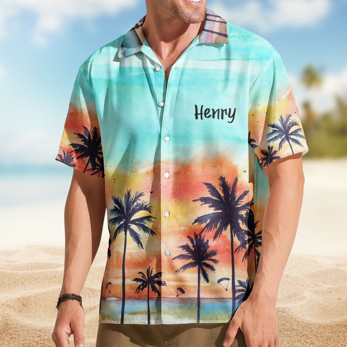 Custom Photo Family Vacation – Personalized Photo Hawaiian Shirt