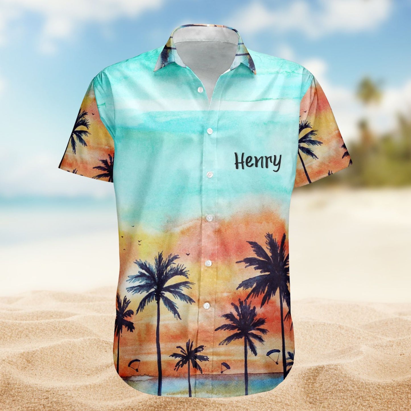 Custom Photo Family Vacation – Personalized Photo Hawaiian Shirt