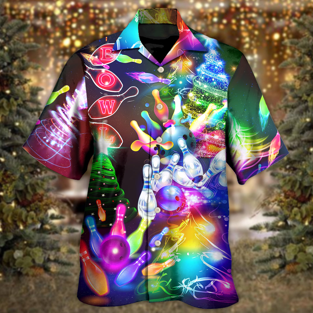 Bowling Christmas Cheer Merry And Happy – Hawaiian Shirt