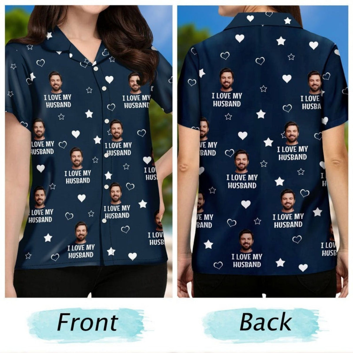 Romantic Hawaiian Shirt – Custom Photo Funny I Love My Lover - Gift For Husband, Boyfriend