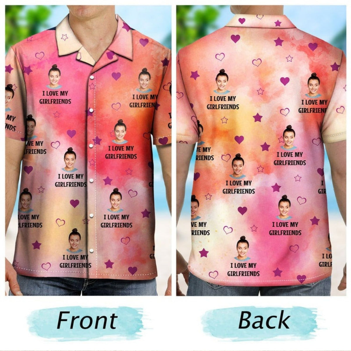 Romantic Hawaiian Shirt – Custom Photo Funny I Love My Lover - Gift For Husband, Boyfriend