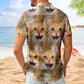 Custom Face Funny Summer For Cat Lovers - Personalized Photo Hawaiian Shirt