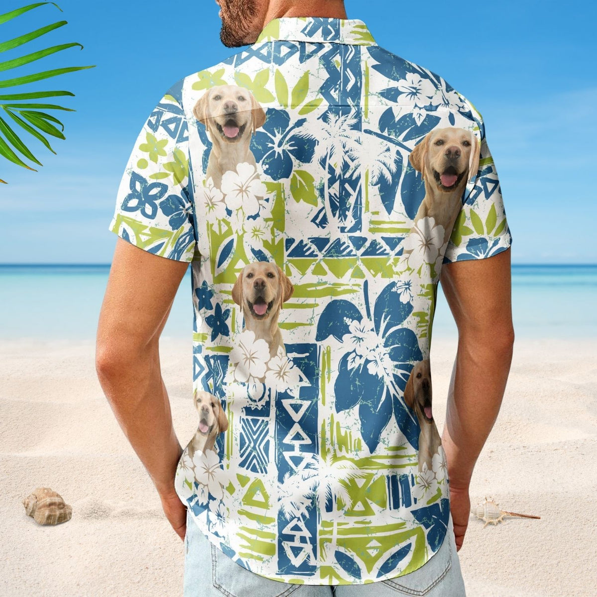 Tropical Aloha Shirt - Custom Photo Funny Pet Family Friends Summer Tiki Bar Hawaiian Shirt