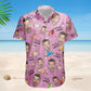 Birthday Party Drinks Custom Face Aloha Shirt – Funny Birthday Gift Custom Photo Hawaiian Shirts