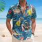Fishing Bass Aloha Shirt for Men with Custom Photo – Husband Gift Custom Photo Hawaiian Shirt