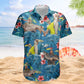Fishing Bass Aloha Shirt for Men with Custom Photo – Husband Gift Custom Photo Hawaiian Shirt