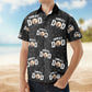 Tropical Aloha Shirt with Custom Pet Photo – Best Dog Dad Personalized Hawaiian Shirt