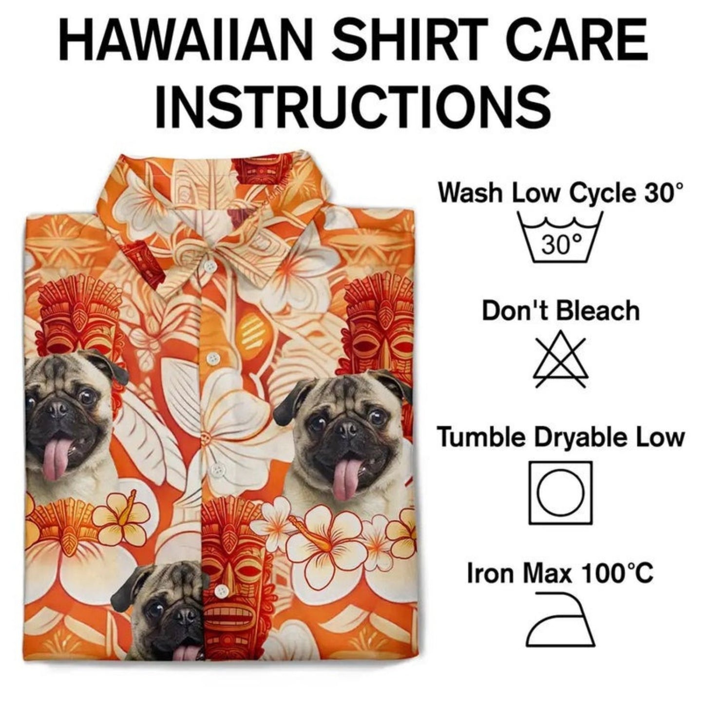 Tropical Beach Style Custom Photo Tiki Flower Summer Beach Vibe - Personalized Hawaiian Shirt