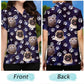 Tropical Beach Style Vacation Shirt – Custom Photo Funny Family Pet Face Colorful Paws - Personalized Hawaiian Shirt