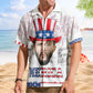 Celebrate 4th of July with Merica Pattern - Personalized Photo Hawaiian Shirt