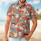 Custom Face Funny Tropical Leaf Pattern – Custom Photo Hawaiian Shirt