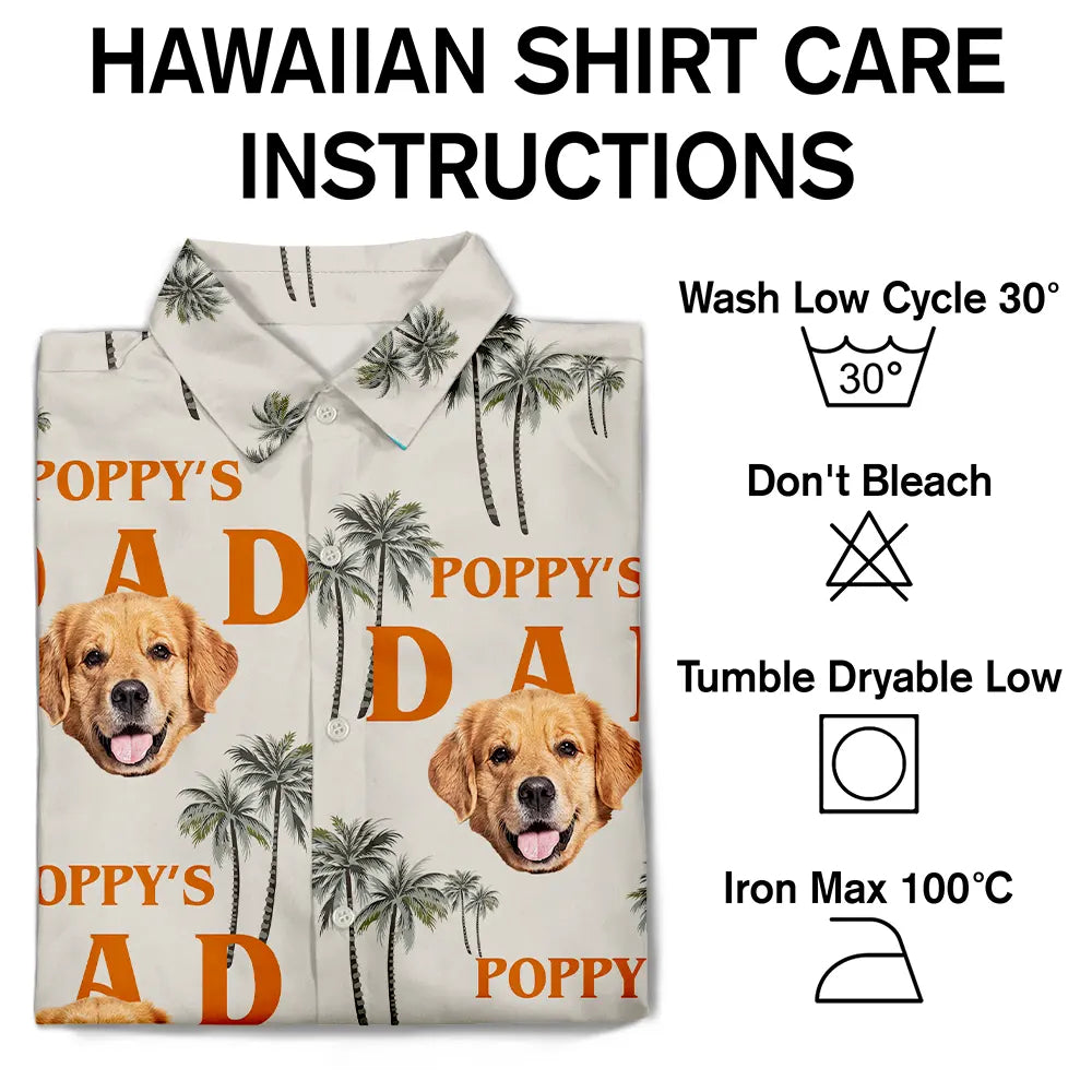 Custom Photo Best Dog Dad - Personalized Hawaiian Shirt