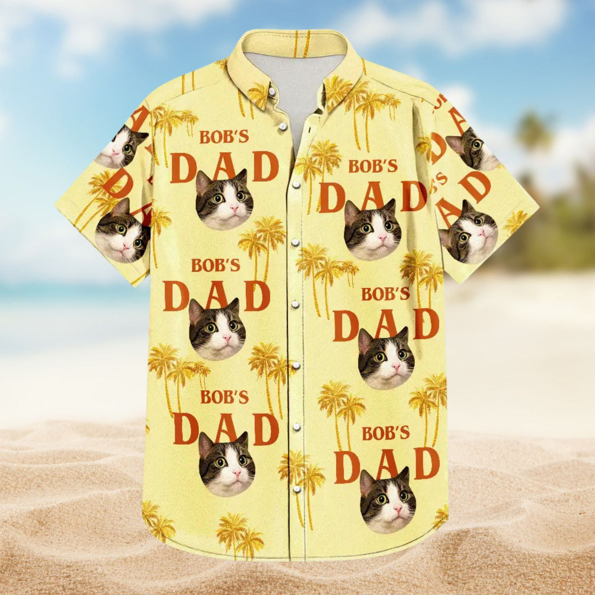 Custom Photo Best Dog Dad - Personalized Hawaiian Shirt