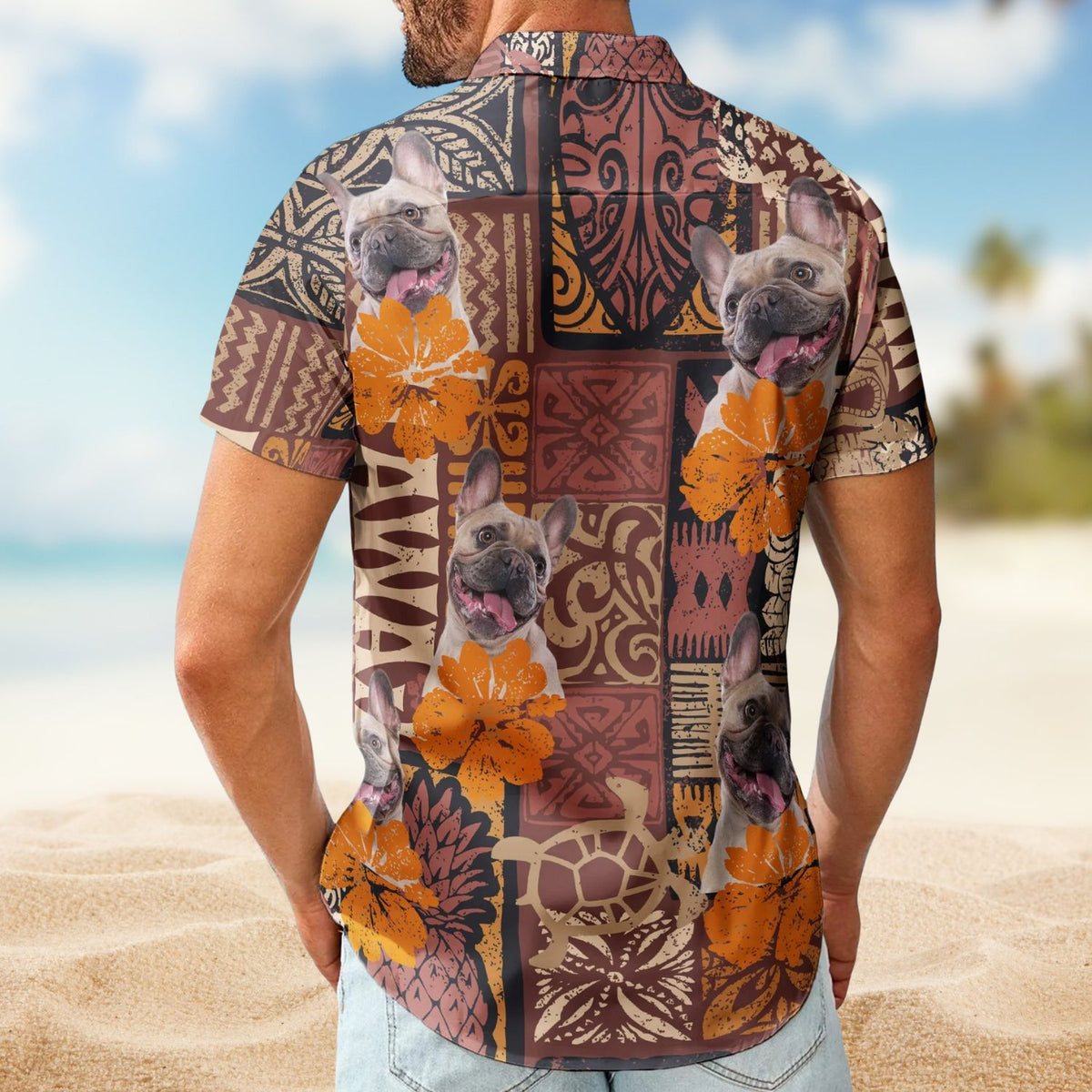 Custom Photo Funny Pet Family & Friends Tiki Tropical Summer – Custom Photo Hawaiian Shirts