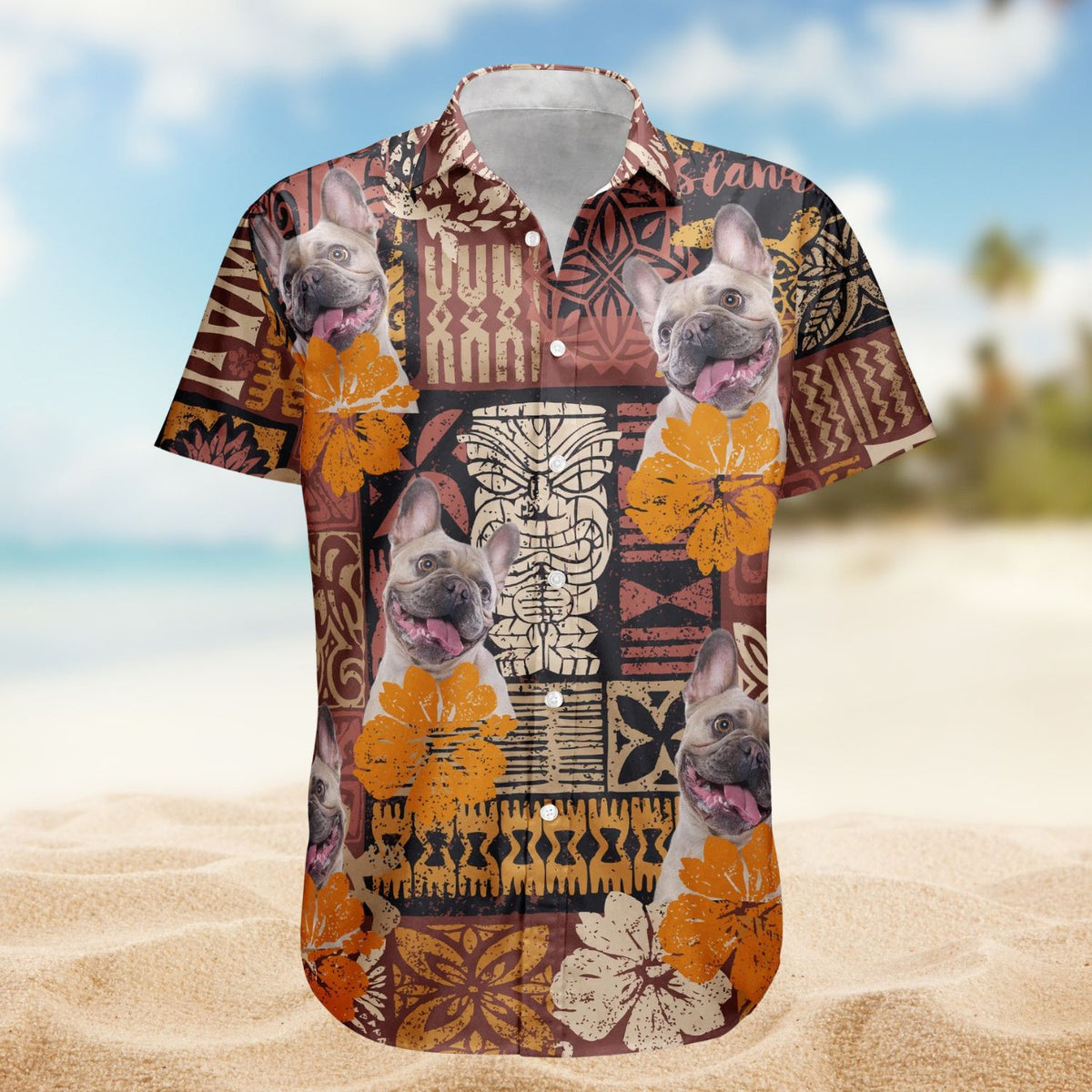 Custom Photo Funny Pet Family & Friends Tiki Tropical Summer – Custom Photo Hawaiian Shirts