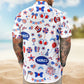 Custom Face Funny Happy 4th of July – Personalized Photo Hawaiian Shirt