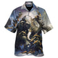 Mammoth And Human Prehistoric Adventure Style – Hawaiian Shirt