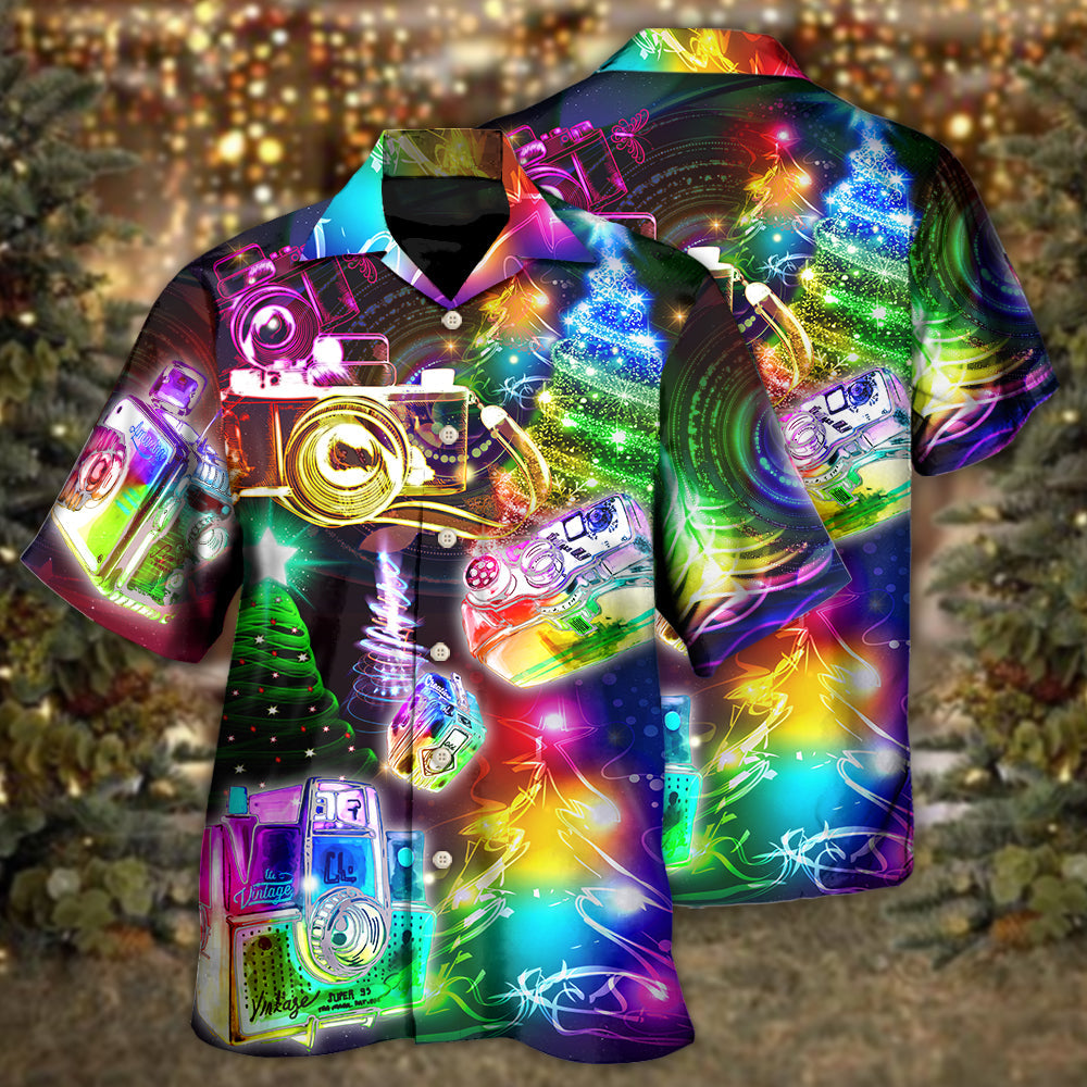 Christmas Camera Merry Everything Art – Hawaiian Shirt